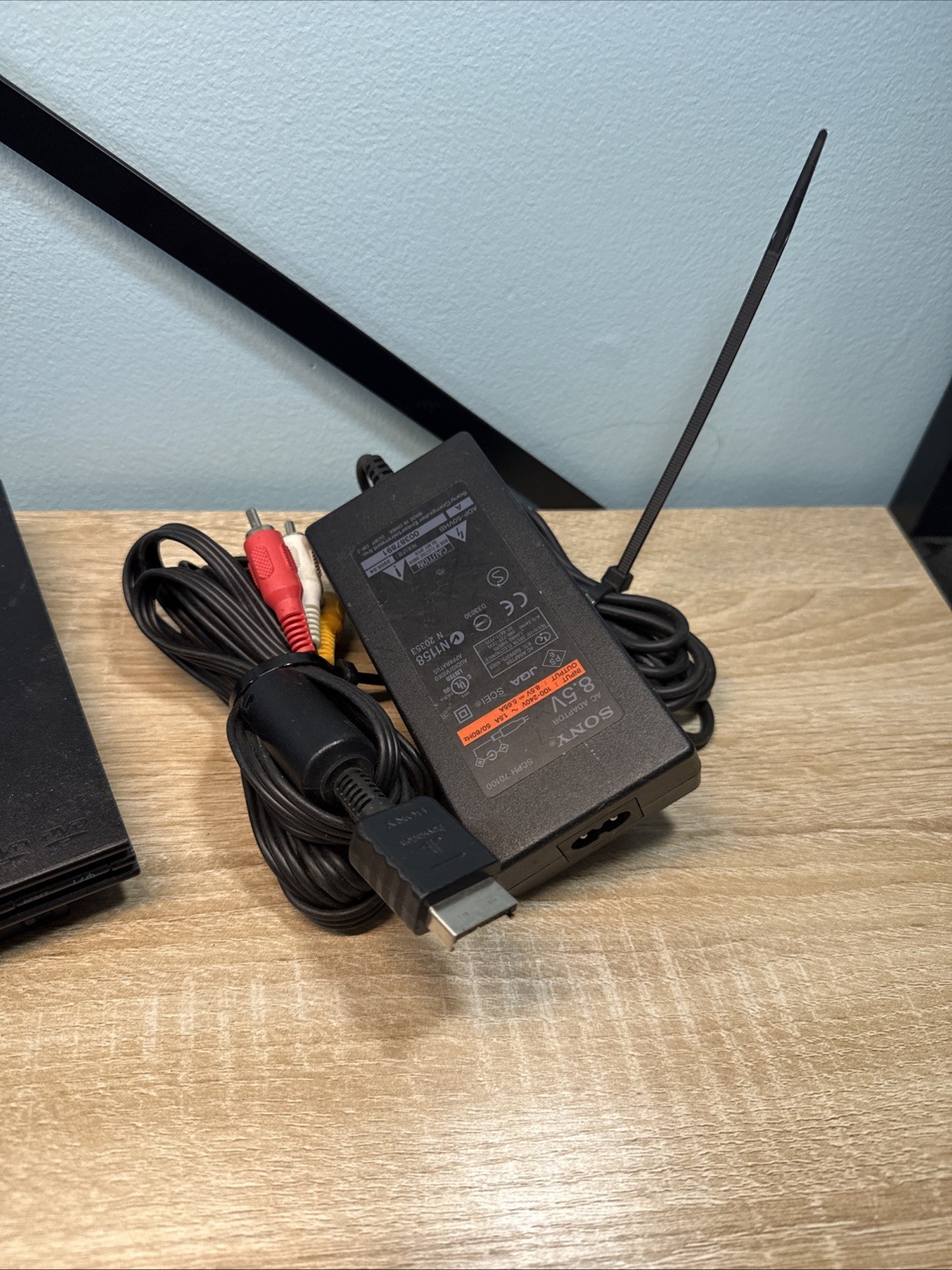 Sony PlayStation 2 Slim SCPH-75001 NTSC-U/C Composite USB DVD Playback TESTED