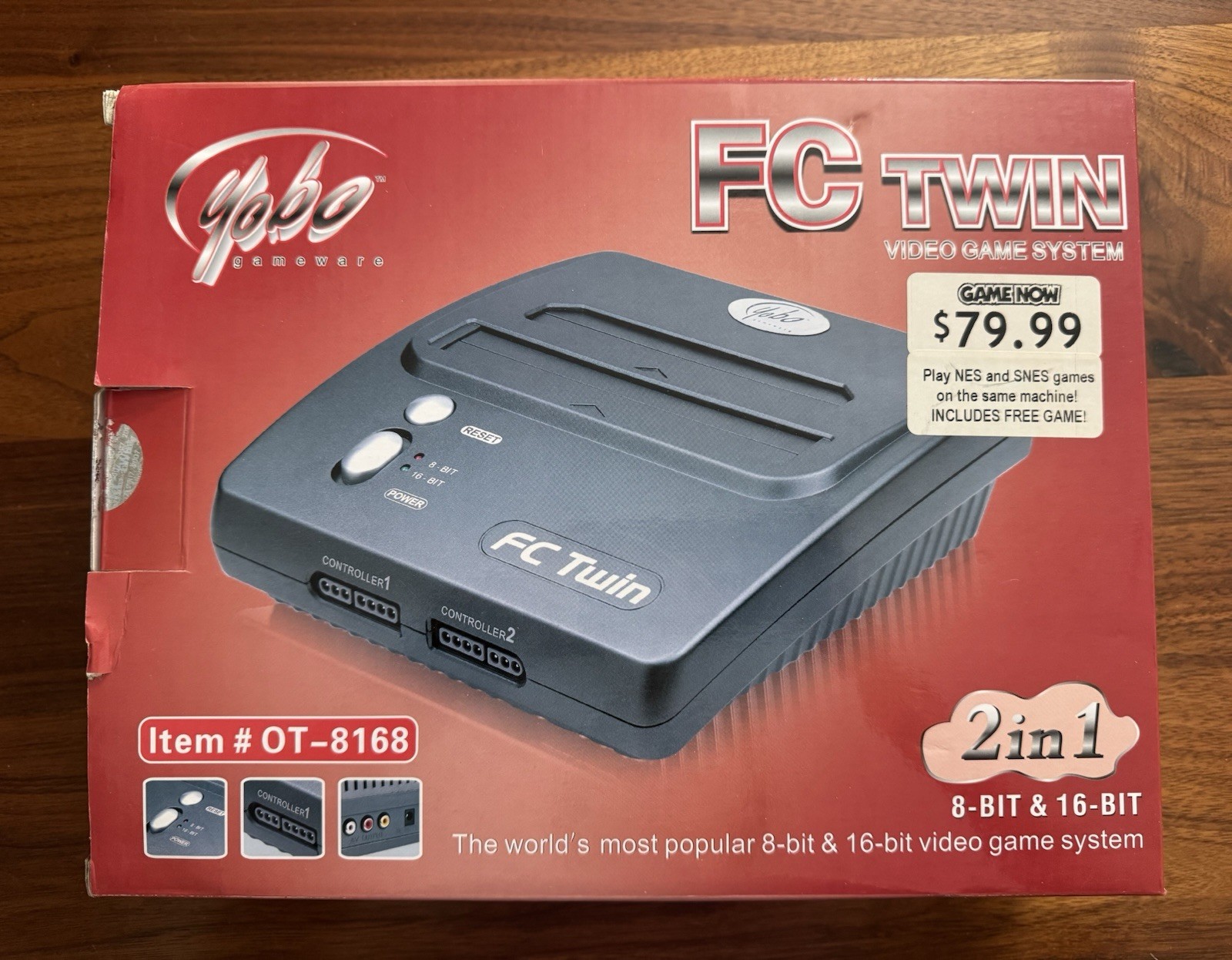 yobo Gameware FC TWIN – NES & SNES Dual Video Game Console – NEW