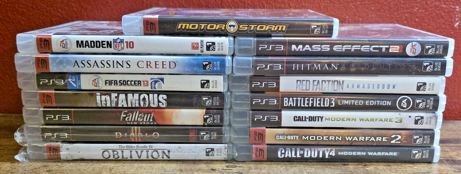 Sony PS3 Slim CECH-2001A 120GB Bundle – 15 CIB Games COD MW Trilogy/RPGs 2 Ctrls