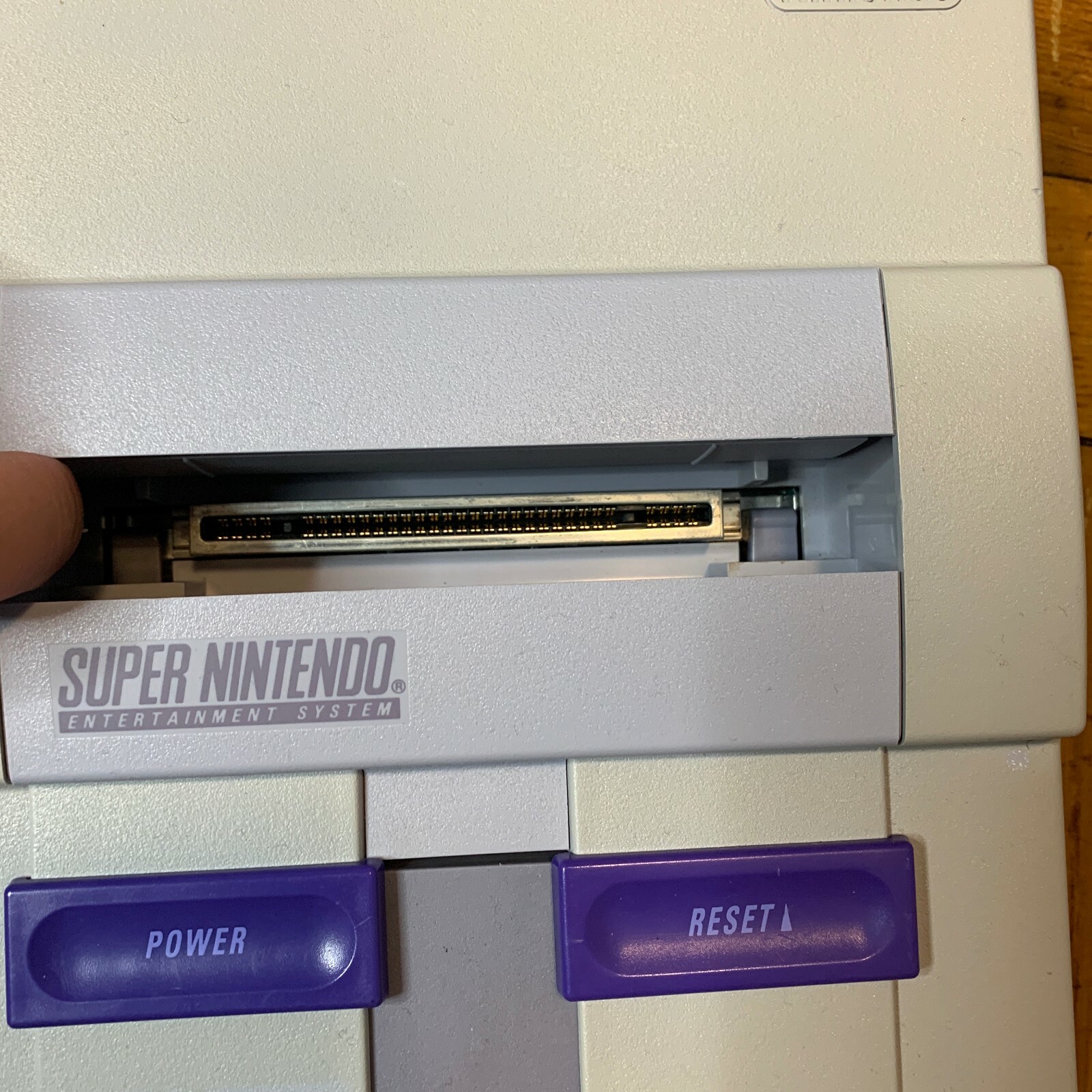 Super Nintendo SNES Original Console OEM System Set w/ Mario World & Donkey Kong