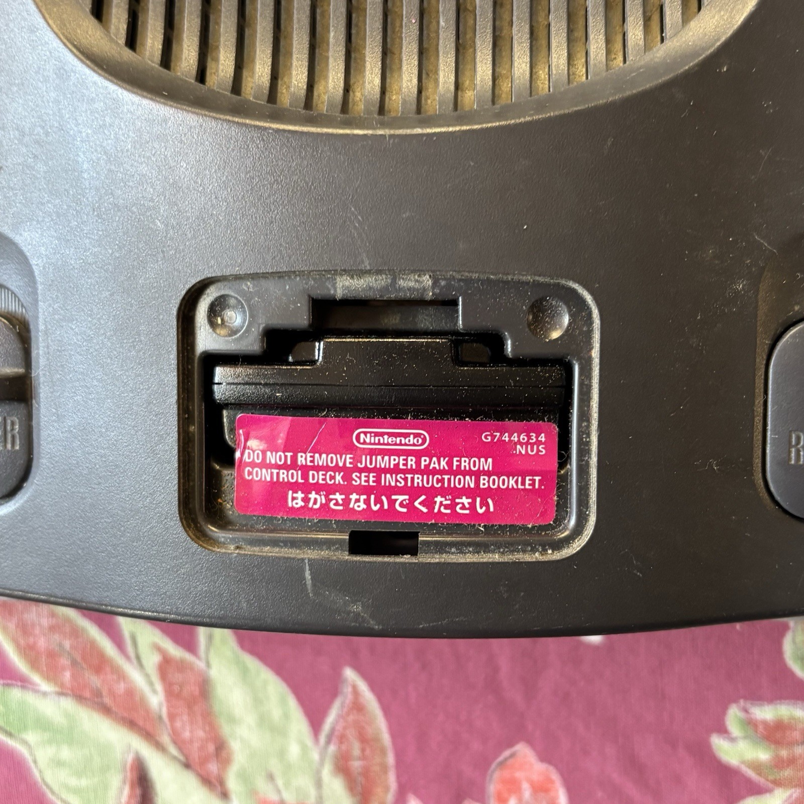 Nintendo 64 N64 Console NUS-001 with Jumper Pak + Power Cord – Tested Works