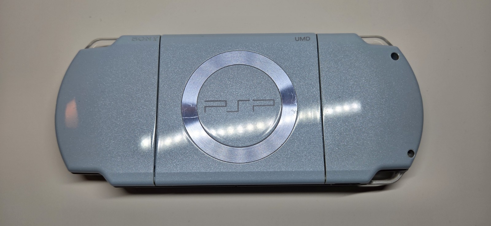 Sony PSP 2000 Felicia Light Blue OEM Tested & Working + Battery, Charger, + Game