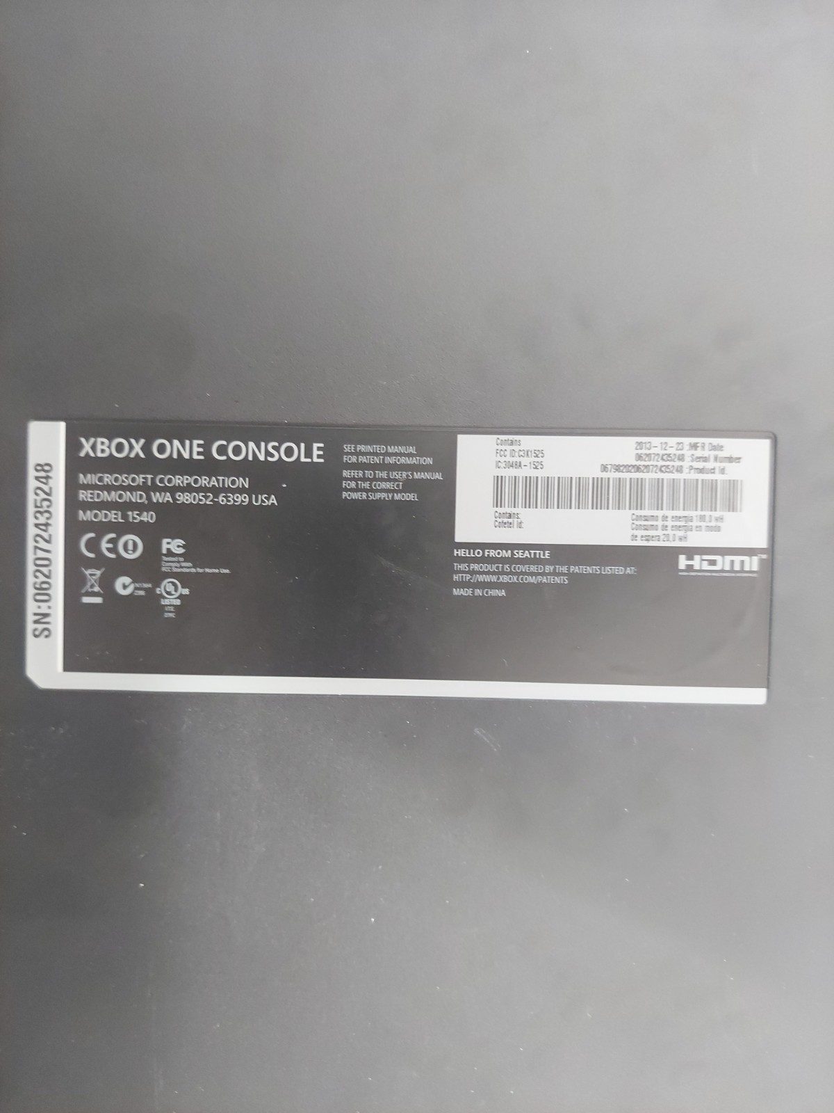 Xbox One 500GB Console Bundle – Controller With Game, Power & HDMI Cord – Tested