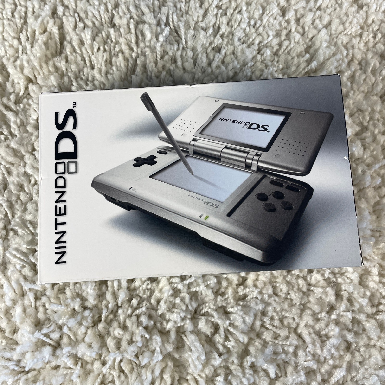 Nintendo DS Original NTR-001 Titanium Silver Handheld System Complete in Box CIB