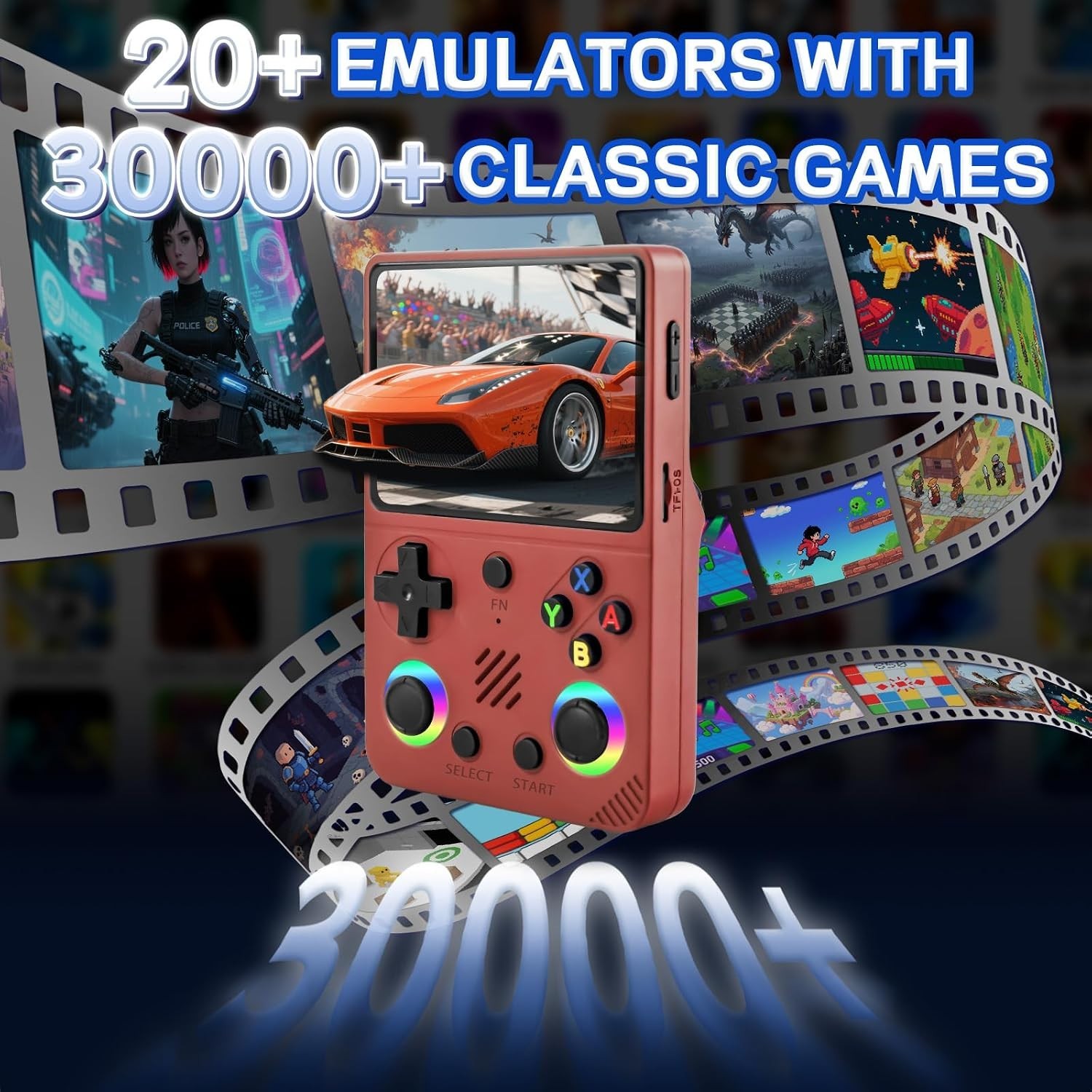 RG36PRO Retro Handheld Game Console – 30,000+ Classic Games, 64G TF card, 3.5…