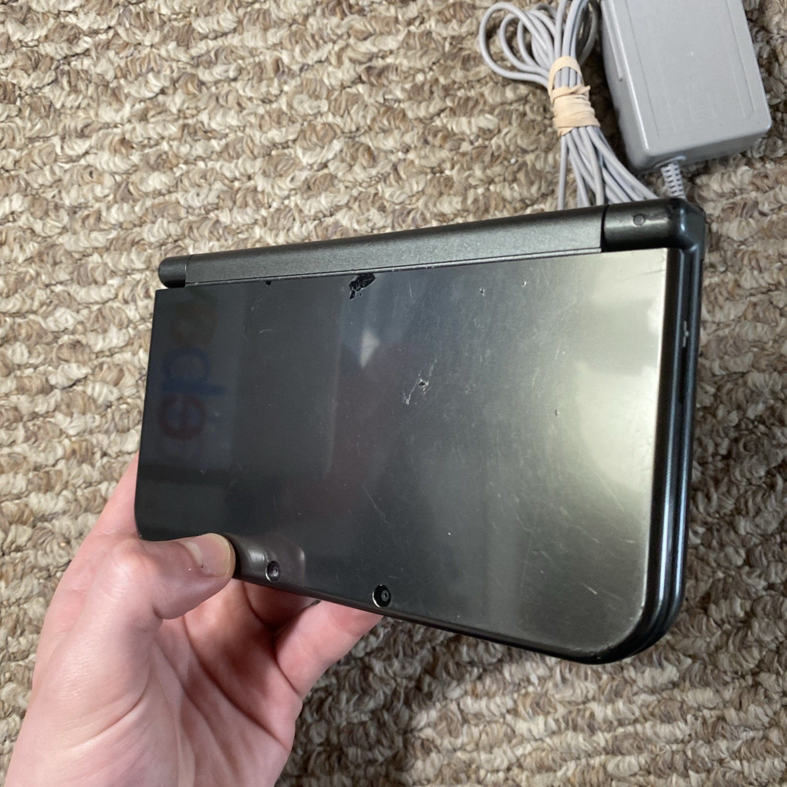 New Nintendo 3DS XL Metallic Black USA Top IPS With Charger And Stylus