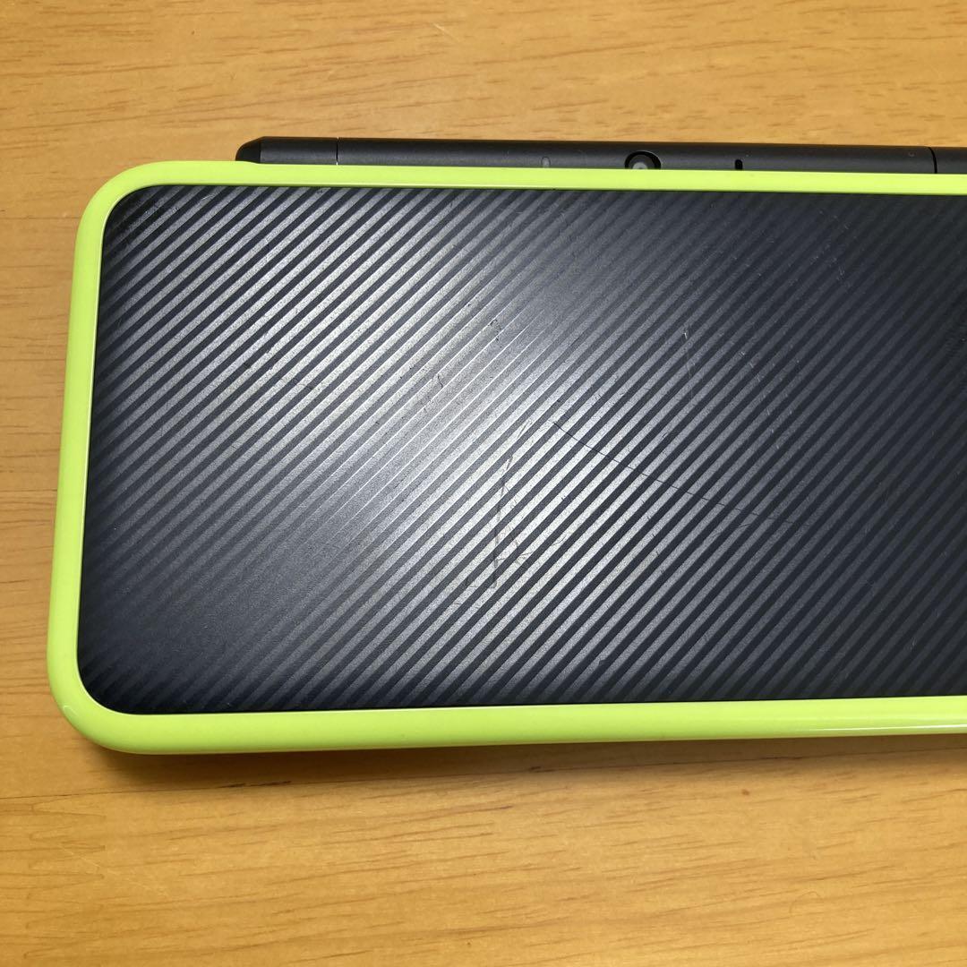 New Nintendo 2DS XL LL Black Lime Console Stylus Working Tested Japanese ver