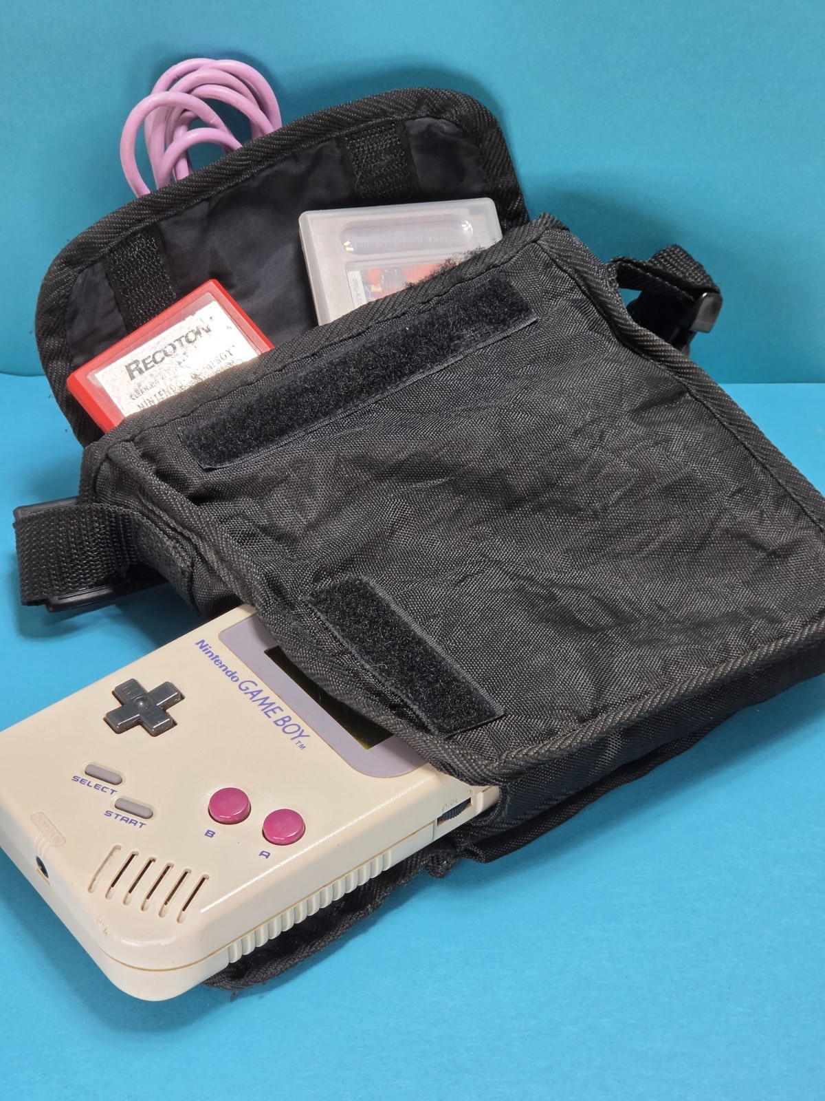 Vintage Nintendo Gameboy Console Bundle DMG-01 First Edition 1989 *As Is*
