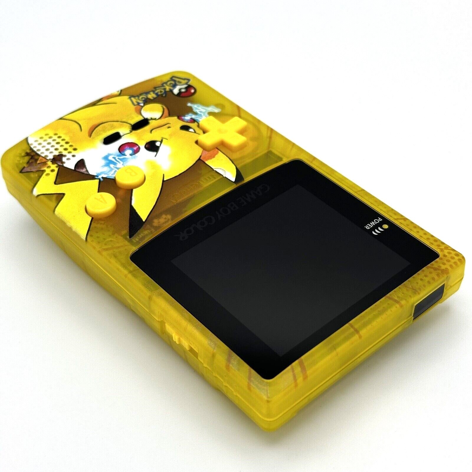 Nintendo Game Boy Color GBC IPS Q5 Backlight Mod Pokemon Yellow Pikachu Edition