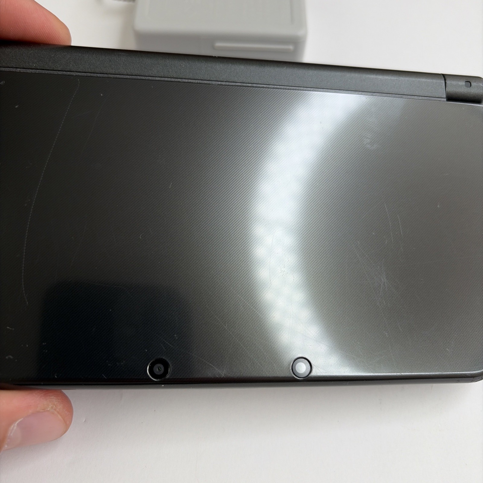 New Nintendo 3DS XL Gray Black Console W Charger Stylus US Version Bottom IPS