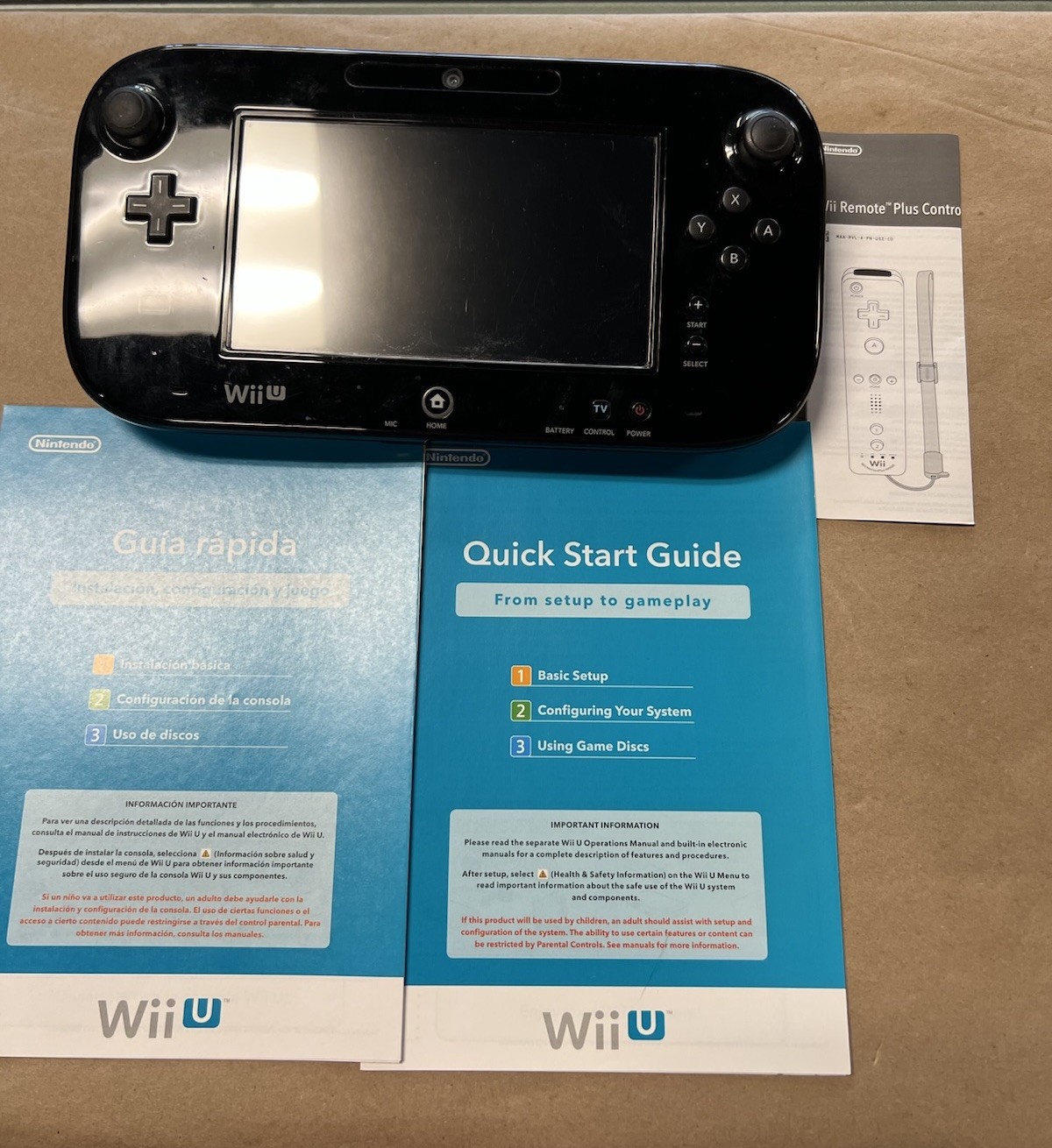 Nintendo Wii U 32GB Black Console Model: WUP-010 USA – Complete