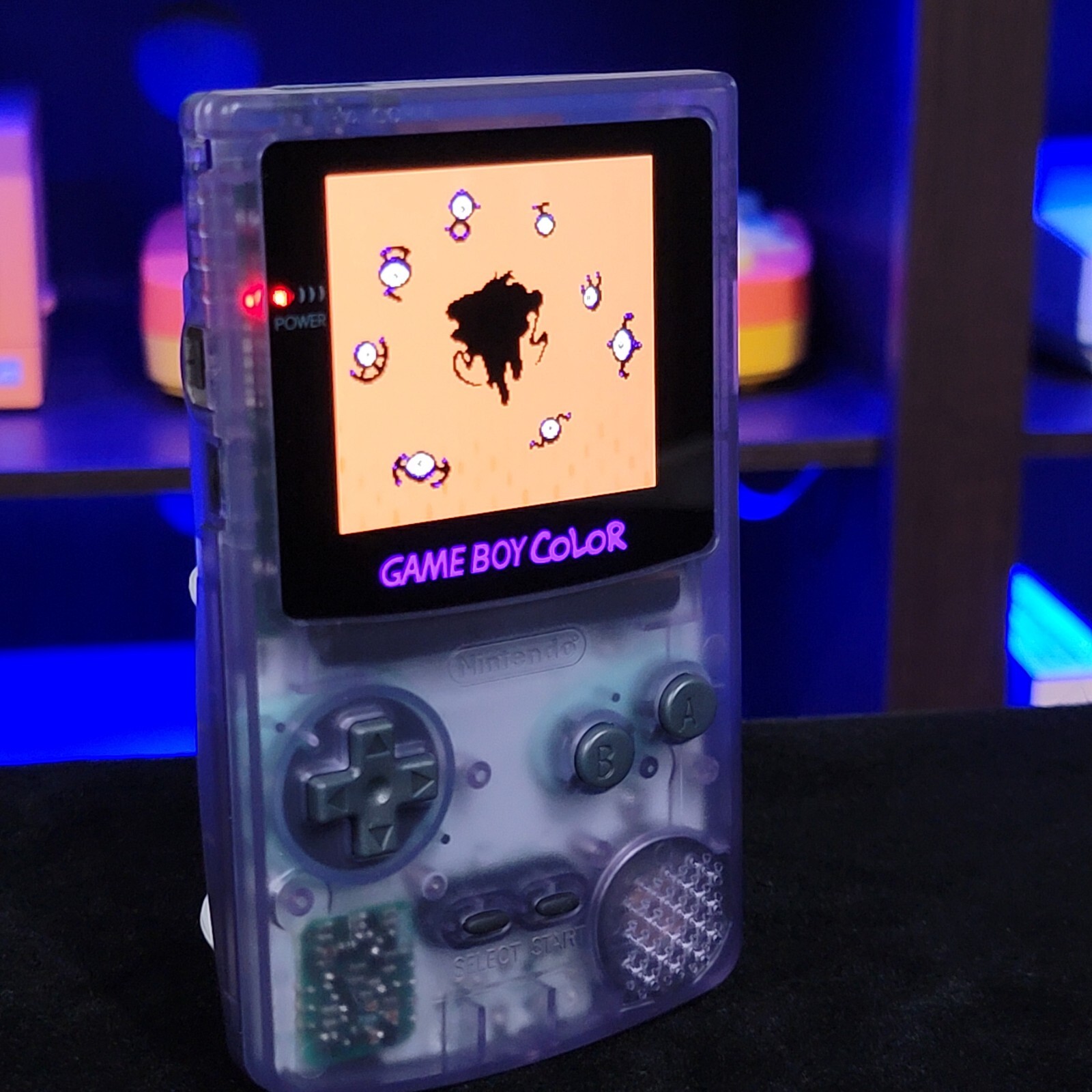 Atomic Purple Gameboy Color Console OLED Touch Screen GBC Game Boy