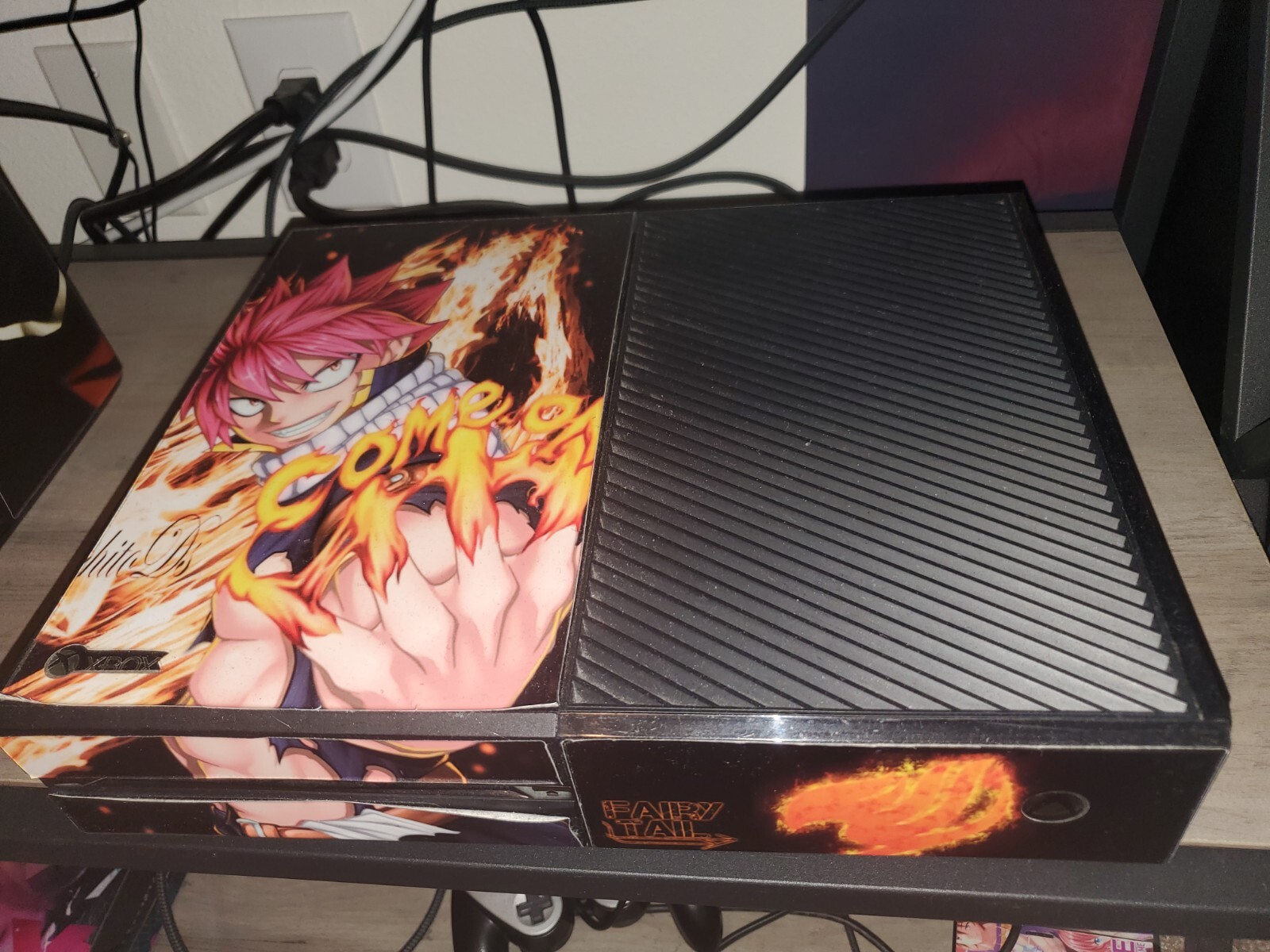 Microsoft Xbox One 500GB Black Console + Fairy Tail Skin & Remote