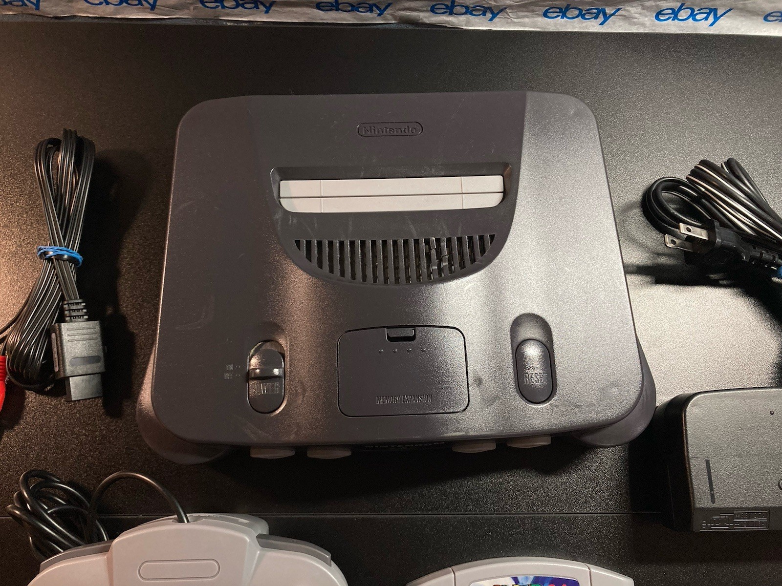 Nintendo 64 N64 Console + Super Mario 64+Controller+Cords