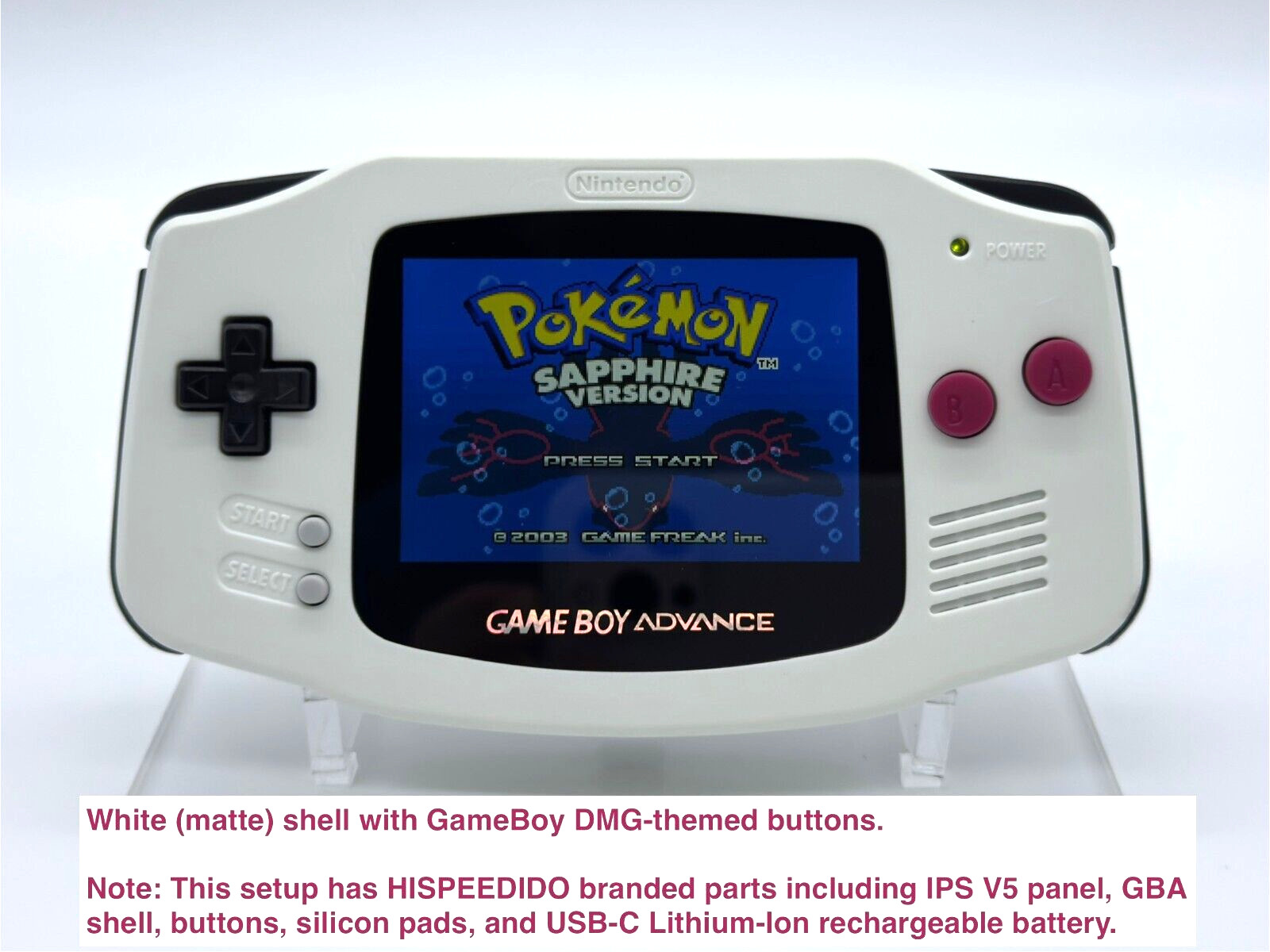 *NEW* FunnyPlaying GameBoy Advance «M2» 3.0 IPS, USB-C battery, Recap, holograph