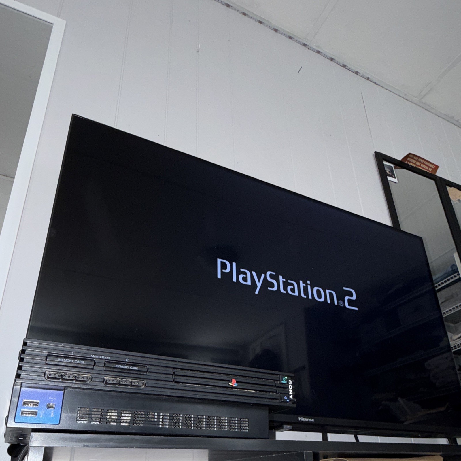 Sony PlayStation 2 PS2 Console SCPH-39001 NTSC-U/C Black Bundle w/ Cables