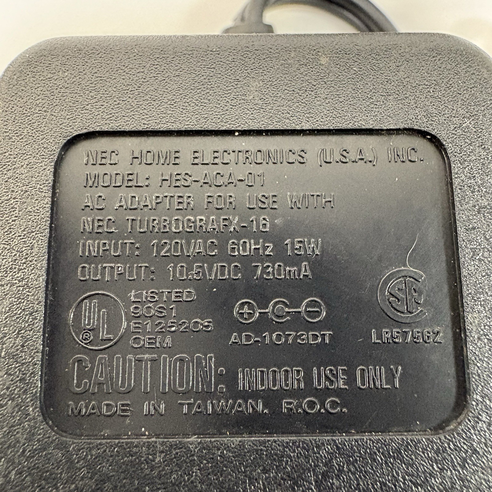 NEC TurboGrafx-16 Console HES-TGX-01 + 2 TurboPads OEM AC RF
