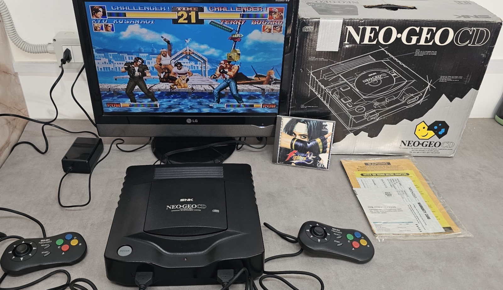 SNK Neo Geo Cd PAL Home Console, Black, RCA Component Connectivity