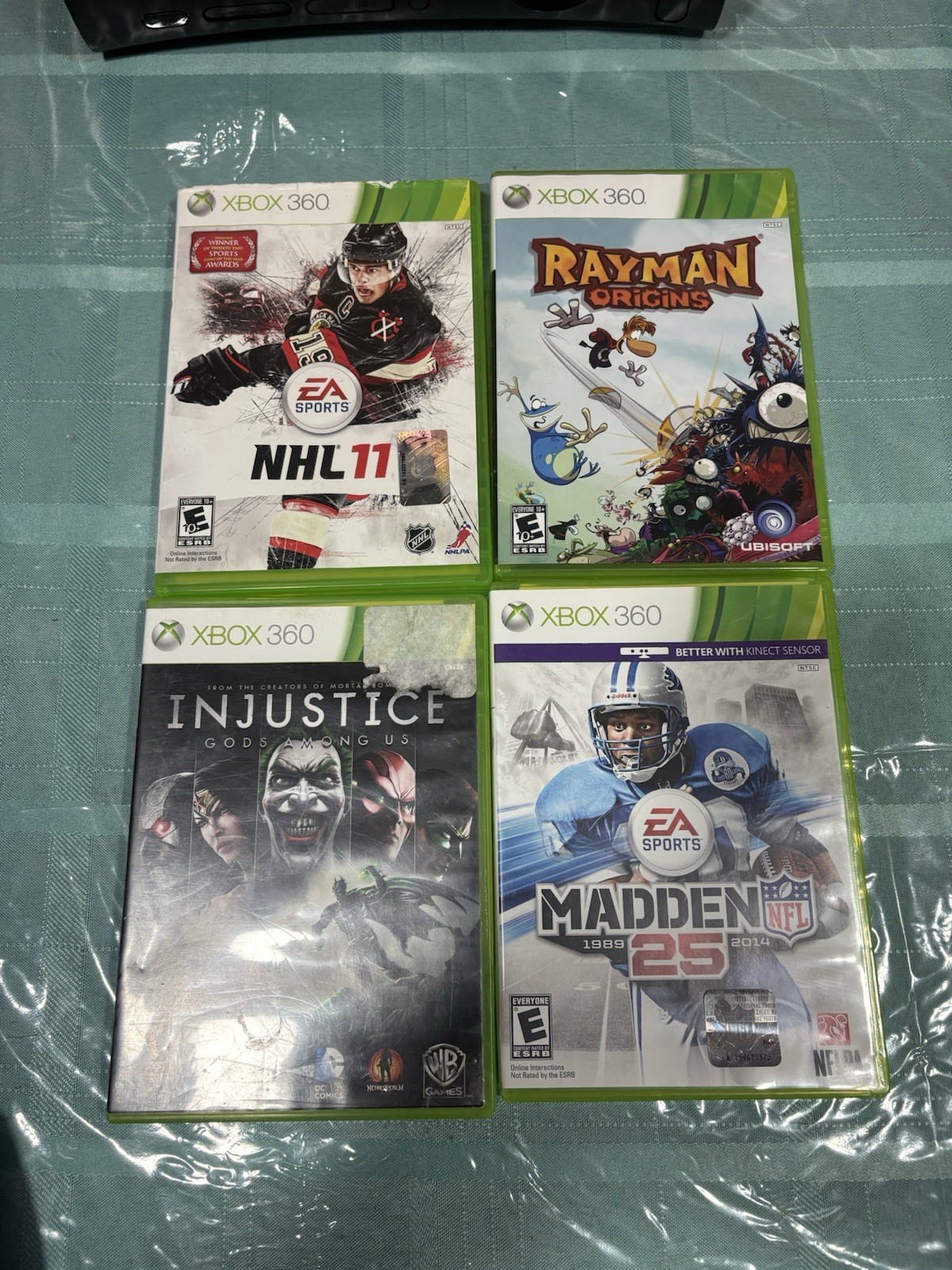 Microsoft Xbox 360 120GB HDD Console Bundle + 8 Games + 2 Controllers TESTED 🔥
