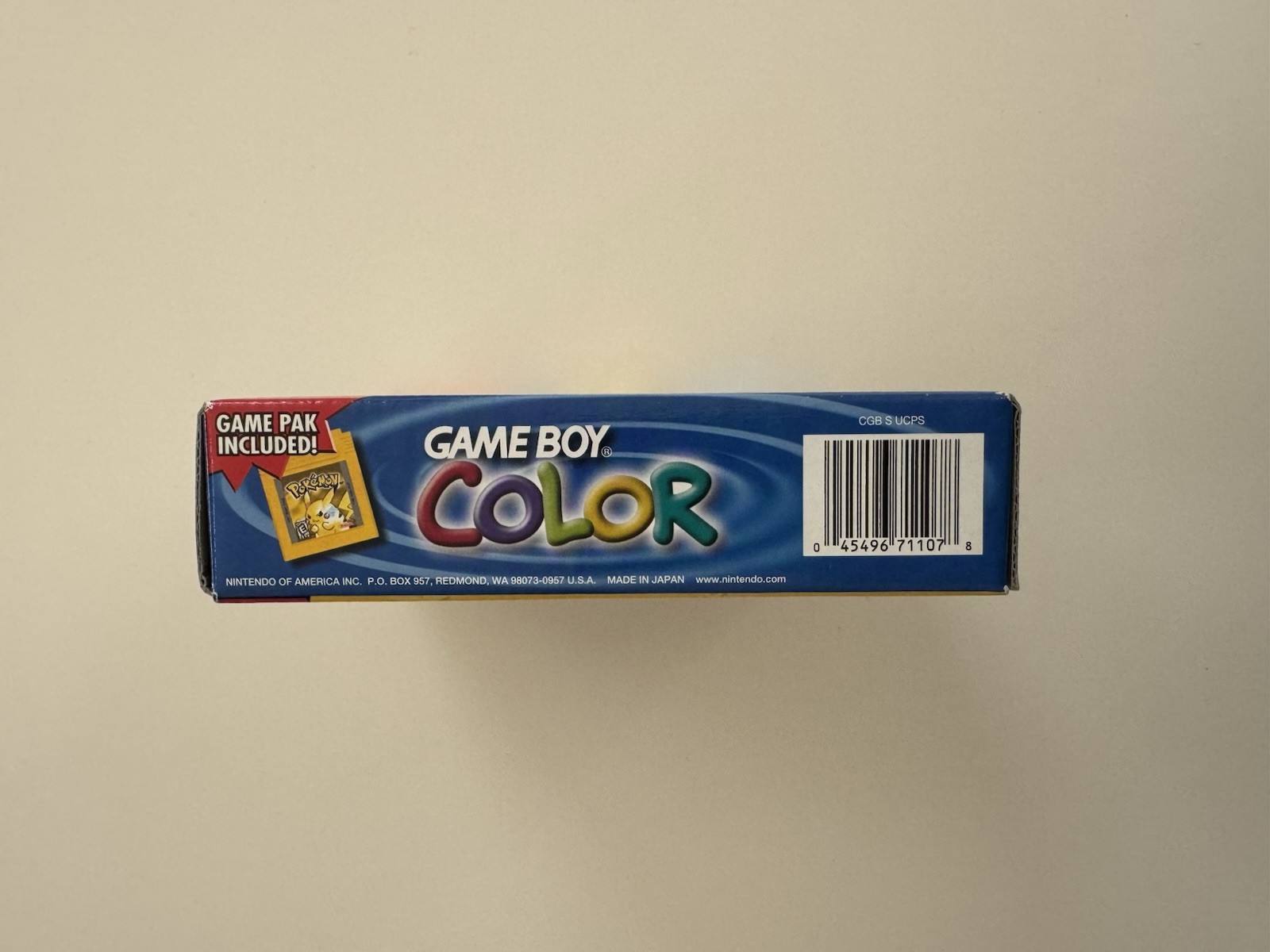 Nintendo Game Boy Color Pokémon Yellow Game Pikachu Edition Console CIB