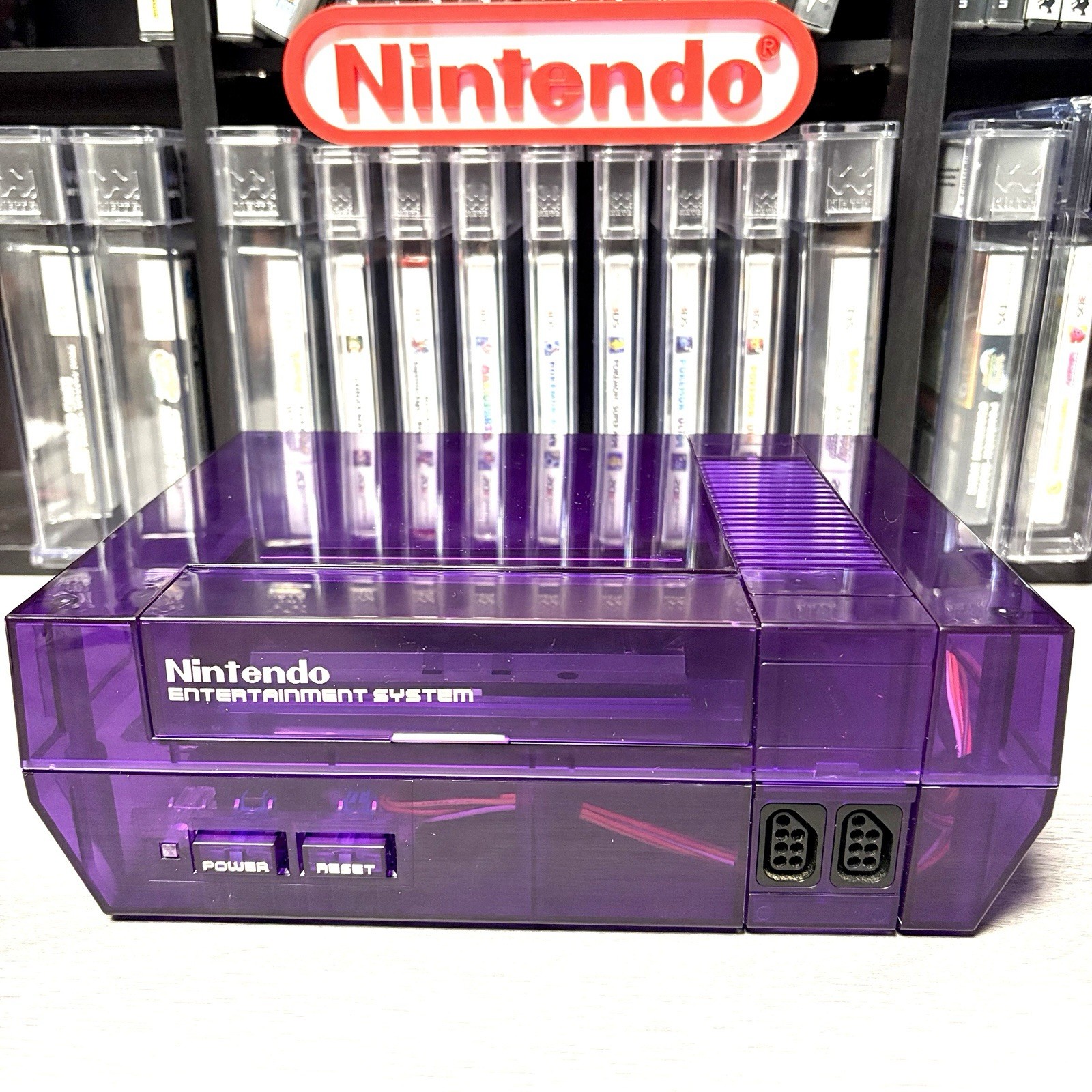 Custom Transparent Purple Nintendo NES Console Very Nice!