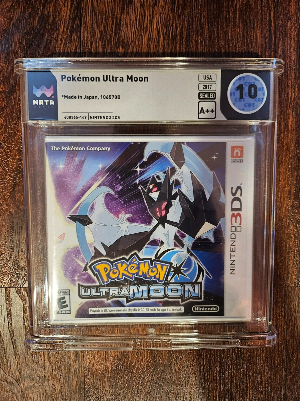 Pokemon Ultra Moon (Nintendo 3DS, 2017) WATA 10 A++ Brand NEW Factory Sealed