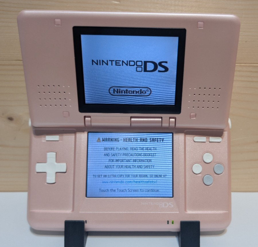 Nintendo DS NTR/Fat/Original Pink Reshelled W/USB Cable New Battery & USB-C
