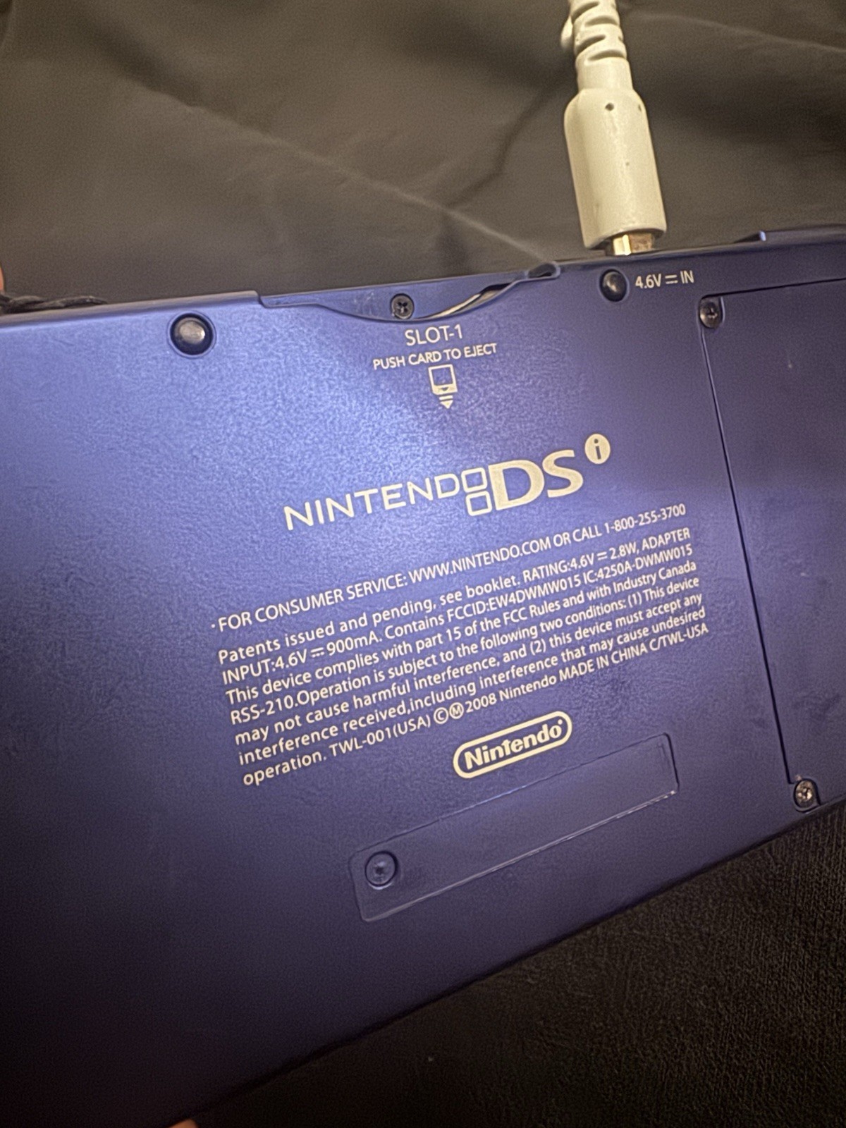 Nintendo DSi Blue Handheld System Wi-Fi Built-In Camera Headphone Jack TWL-001