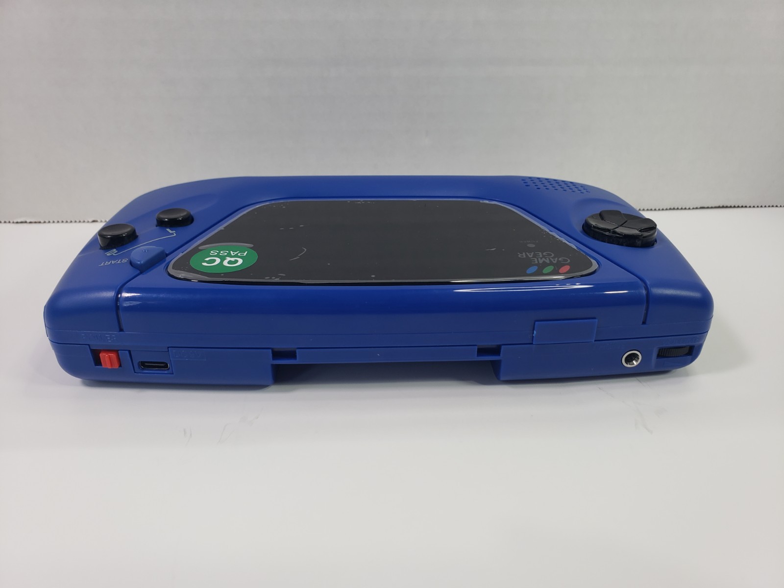 Custom Blue Gamegear Ips Screen, Rechargeable Usb-c, Re-capped, Soundboard