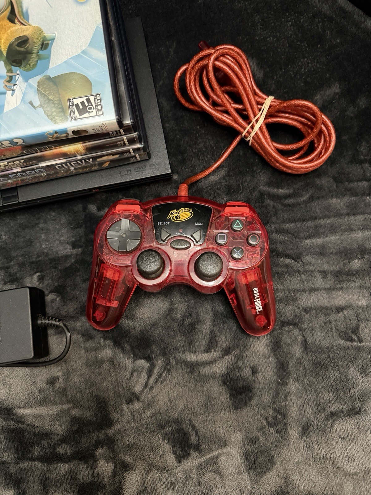 Sony PlayStation 2 Slim PS2 (SCPH-77001) Console Bundle W Games, Controller, Mem