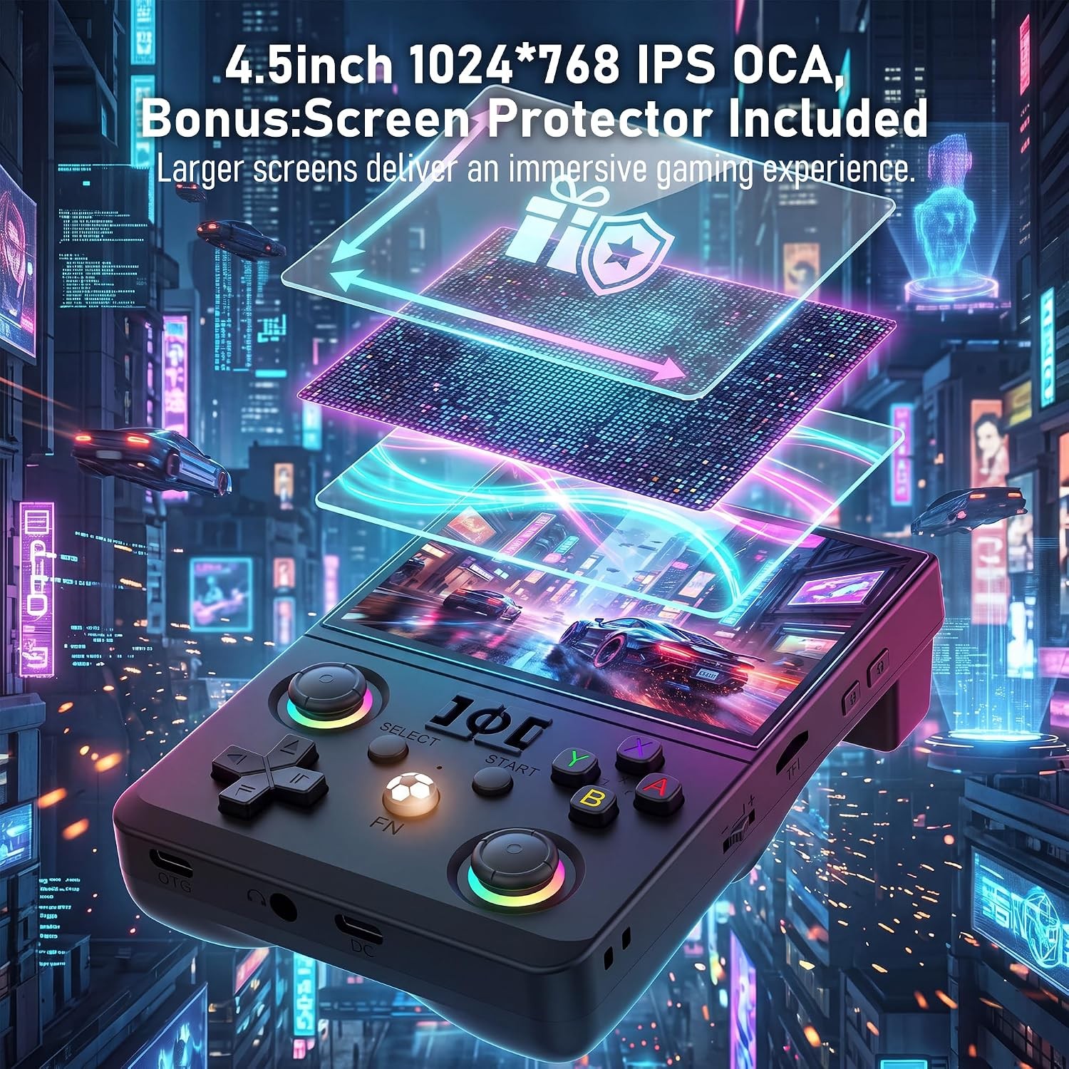 R36MAX II Retro Handheld Console 22000 Games 4.5in IPS