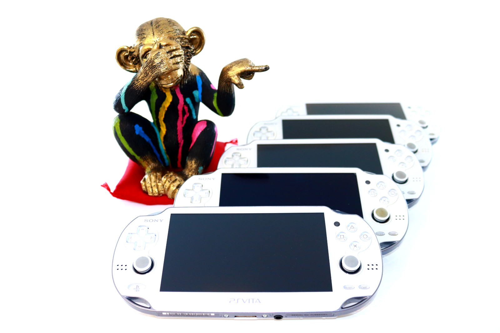 Sony Playstation PS Vita PCH-1100 White W/USB cable Select 3Rank【1Day Shipping】