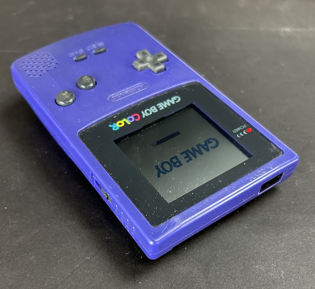 1998 Game Boy Color Grape CGB-001 Works