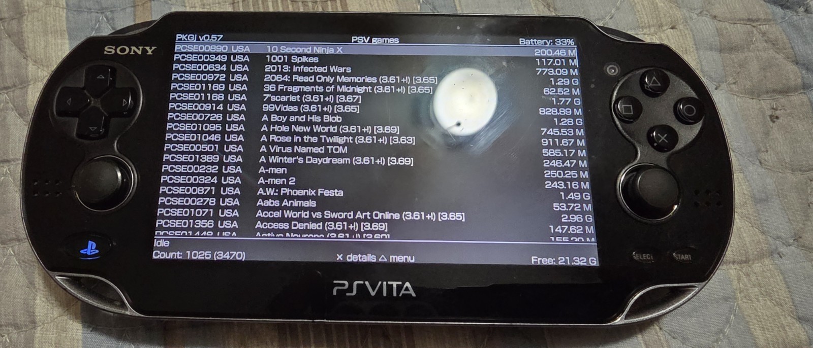 ps vita 1101 128Gb Storage Many Upgrades PLEASE READ DESCRIPTION