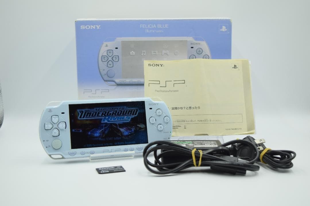 Sony PlayStation Portable PSP-2000 Console Felicia Blue Boxed Tested Japan
