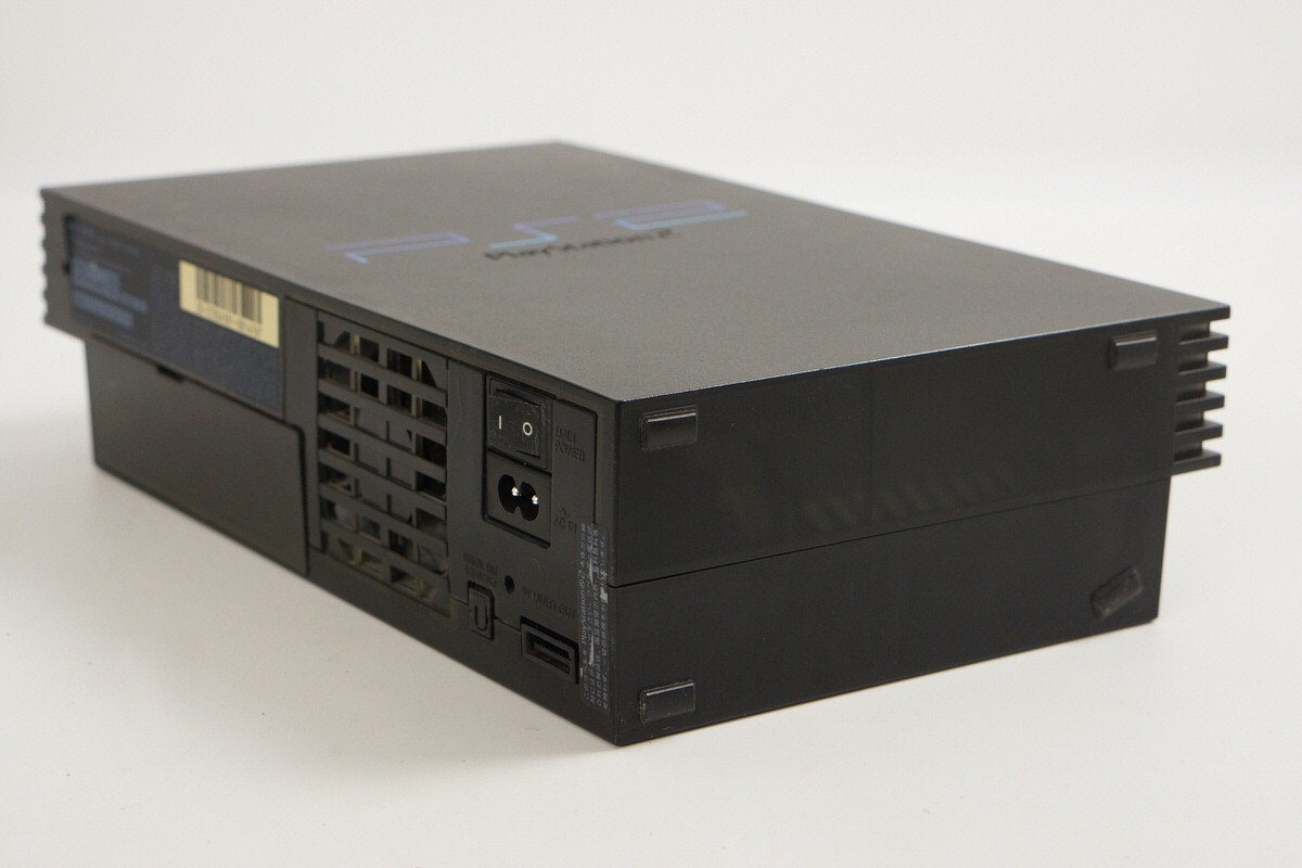 Playstation 2 Midnight Black Console Boxed SCPH-50000 Tested System FJ0814767