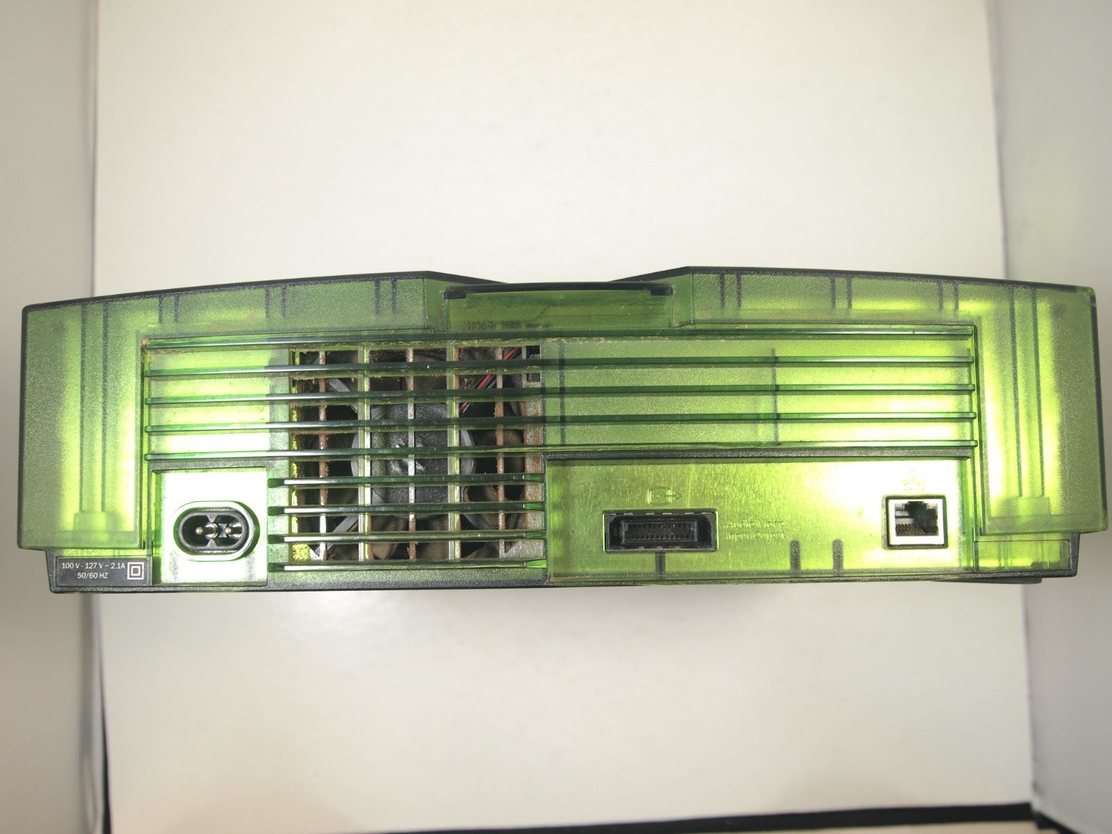 Original Xbox Halo Special Edition Green Console For Parts or Repair