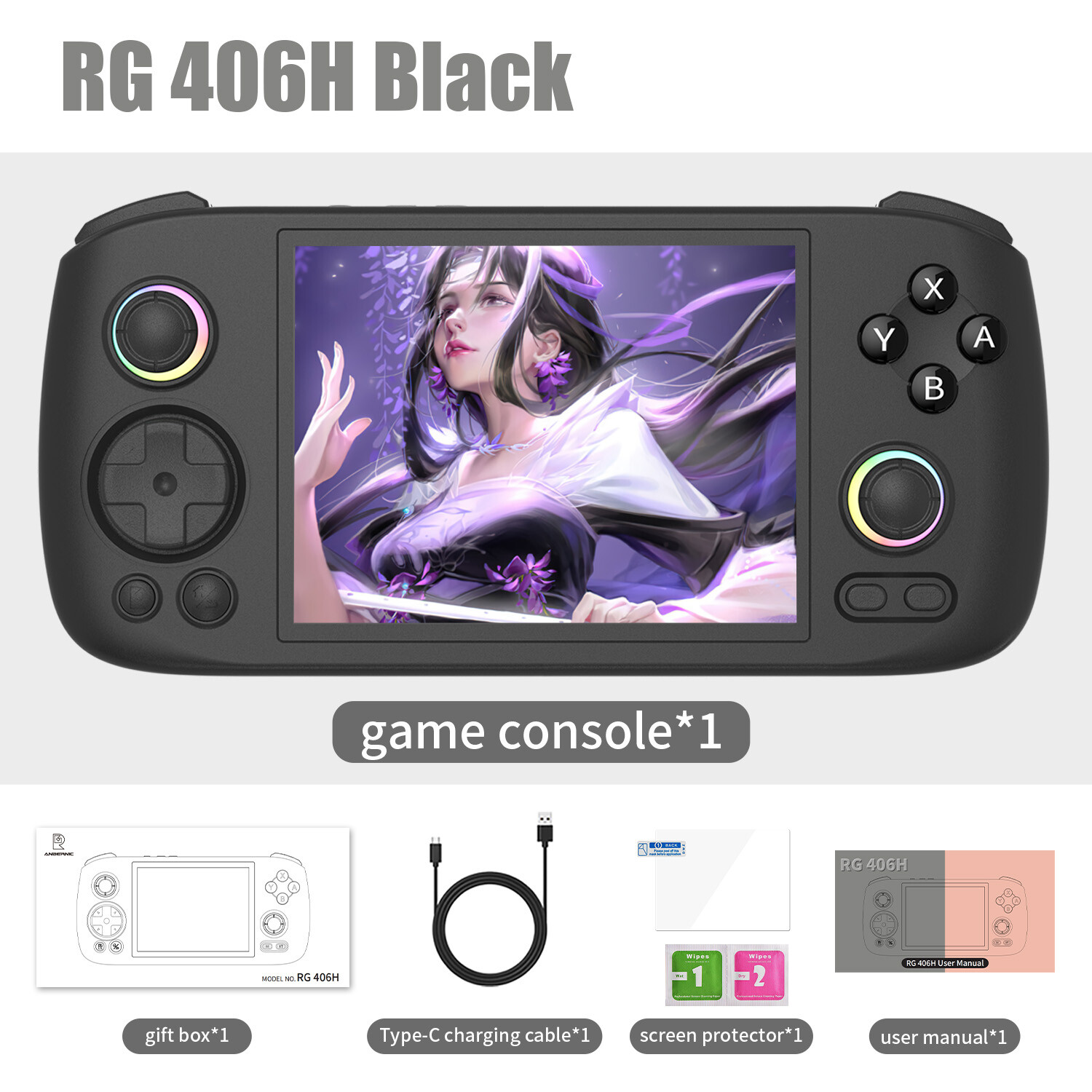 ANBERNIC RG 406H Retro Handheld Game Console Android 13 RG406H 4-inch IPS screen