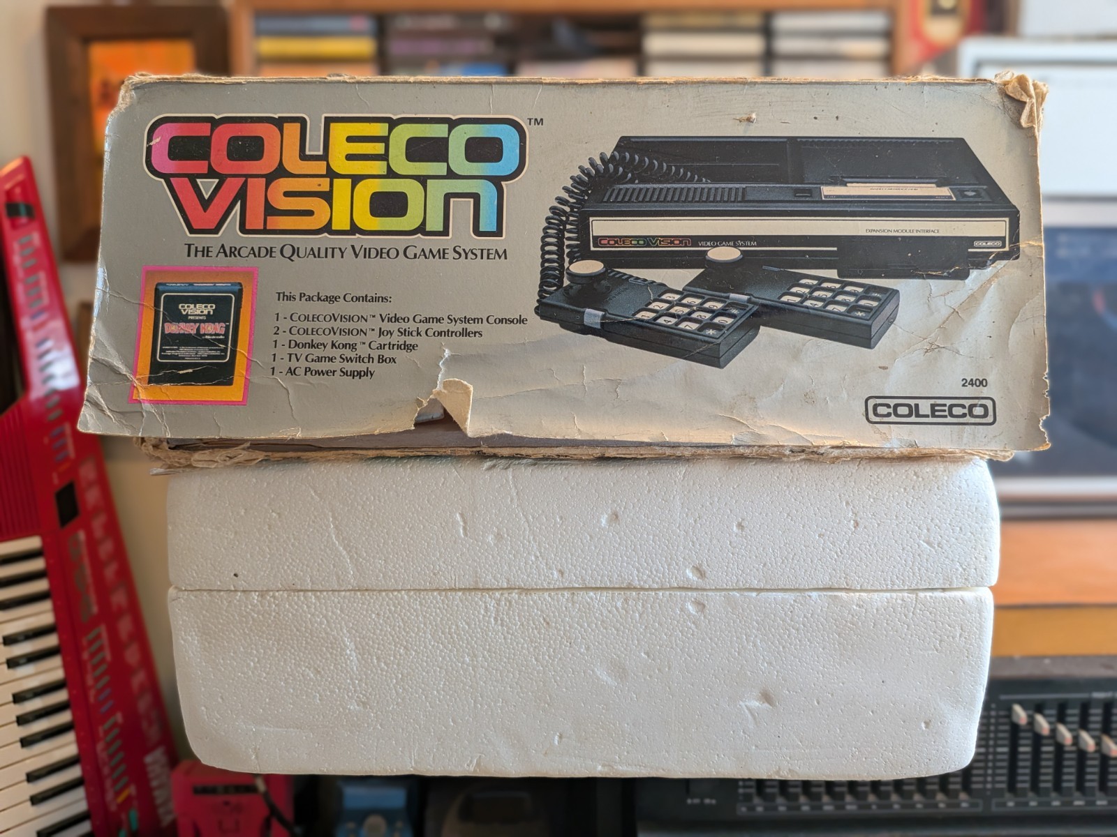 Colecovision Console CIB in Box TESTED COMPLETE Good Shape! 10 Games.