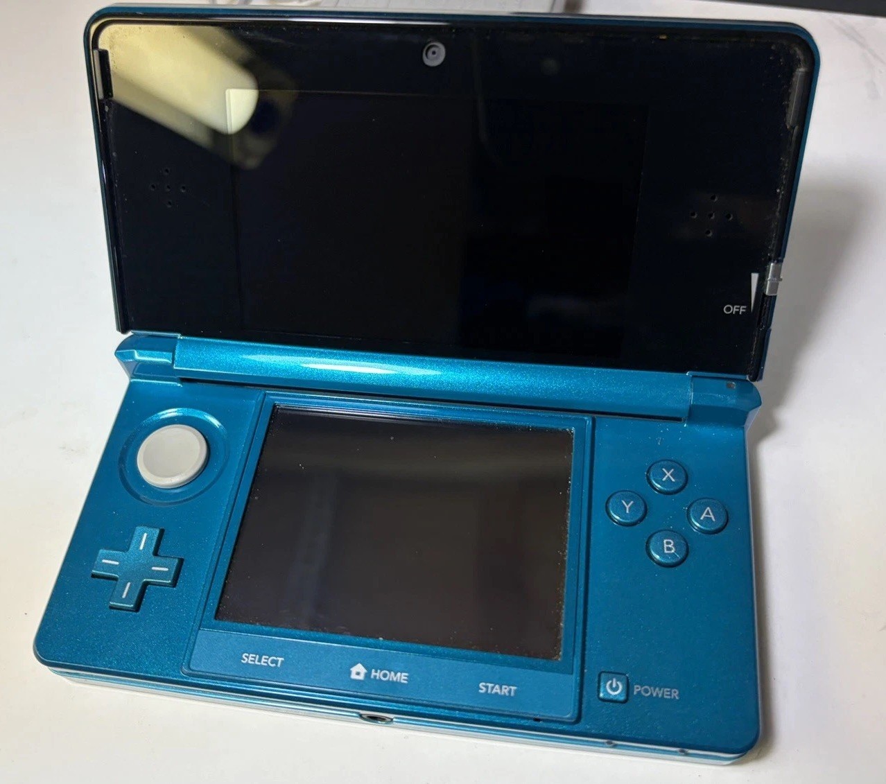 MINT Original Nintendo 3DS Handheld System Aqua Blue Tested Working Console