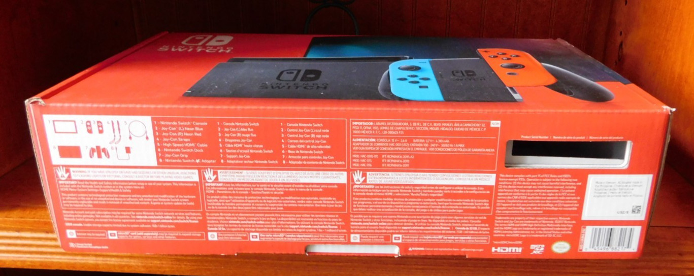 Nintendo Switch Console Neon Blue/Red-Used-Complete in Box