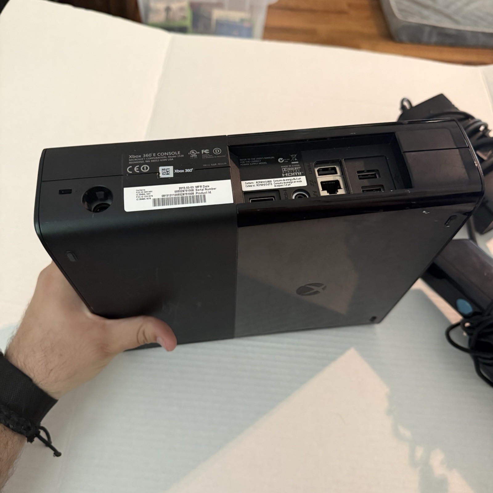Xbox 360 E Console 500GB OEM Hard Drive Black 1538 Model Tested With Connect