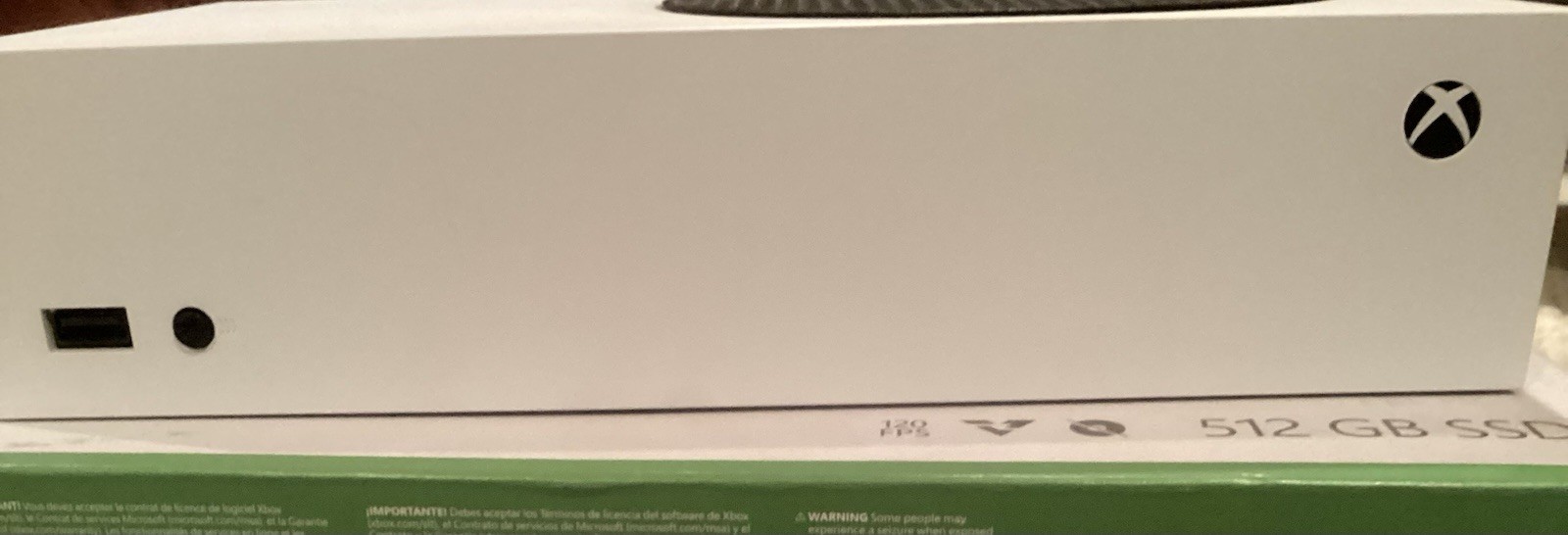 Microsoft Xbox Series S 512GB SSD White Console W/ 2 Controllers, Cords, & Drive