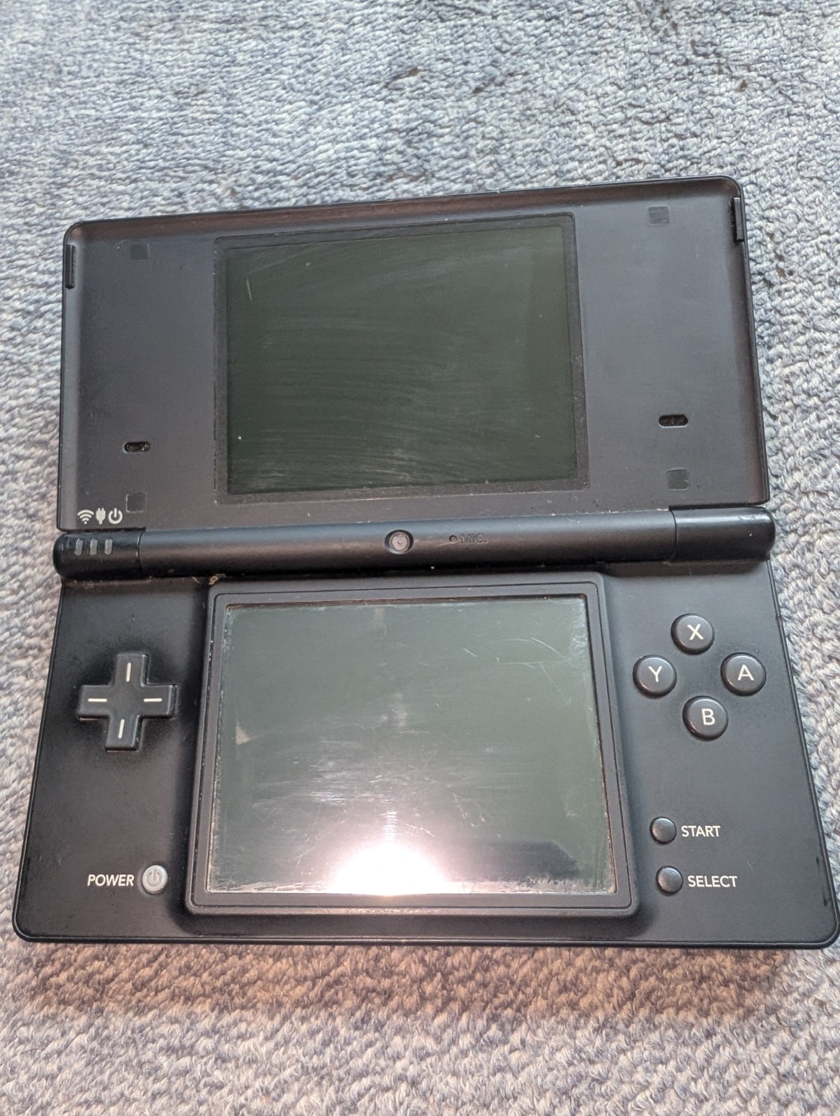 Nintendo DSi Handheld Console OEM Charger TWL-001 Black W/ 6 Games Tested Read!