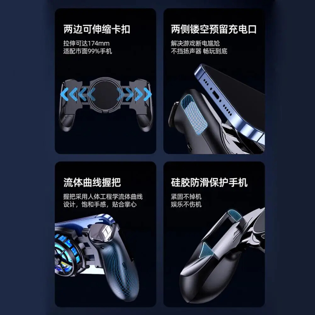 CAMWING Phone Gaming Controller Bluetooth Joysticks Radiator Gamepad iOS Android