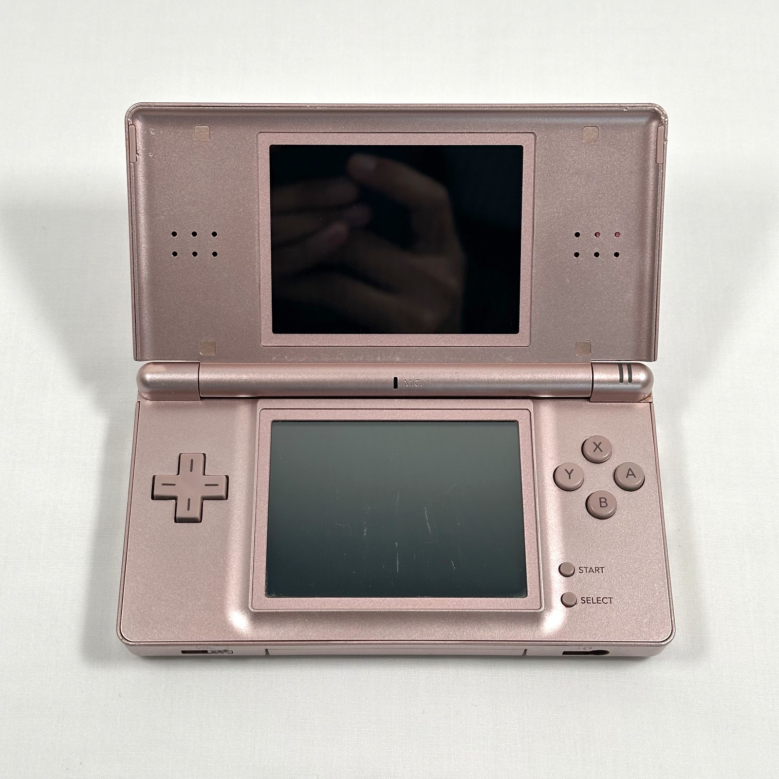 Nintendo DS Lite Metallic Rose Game Console – NO STYLUS & NO CHARGER – TESTED
