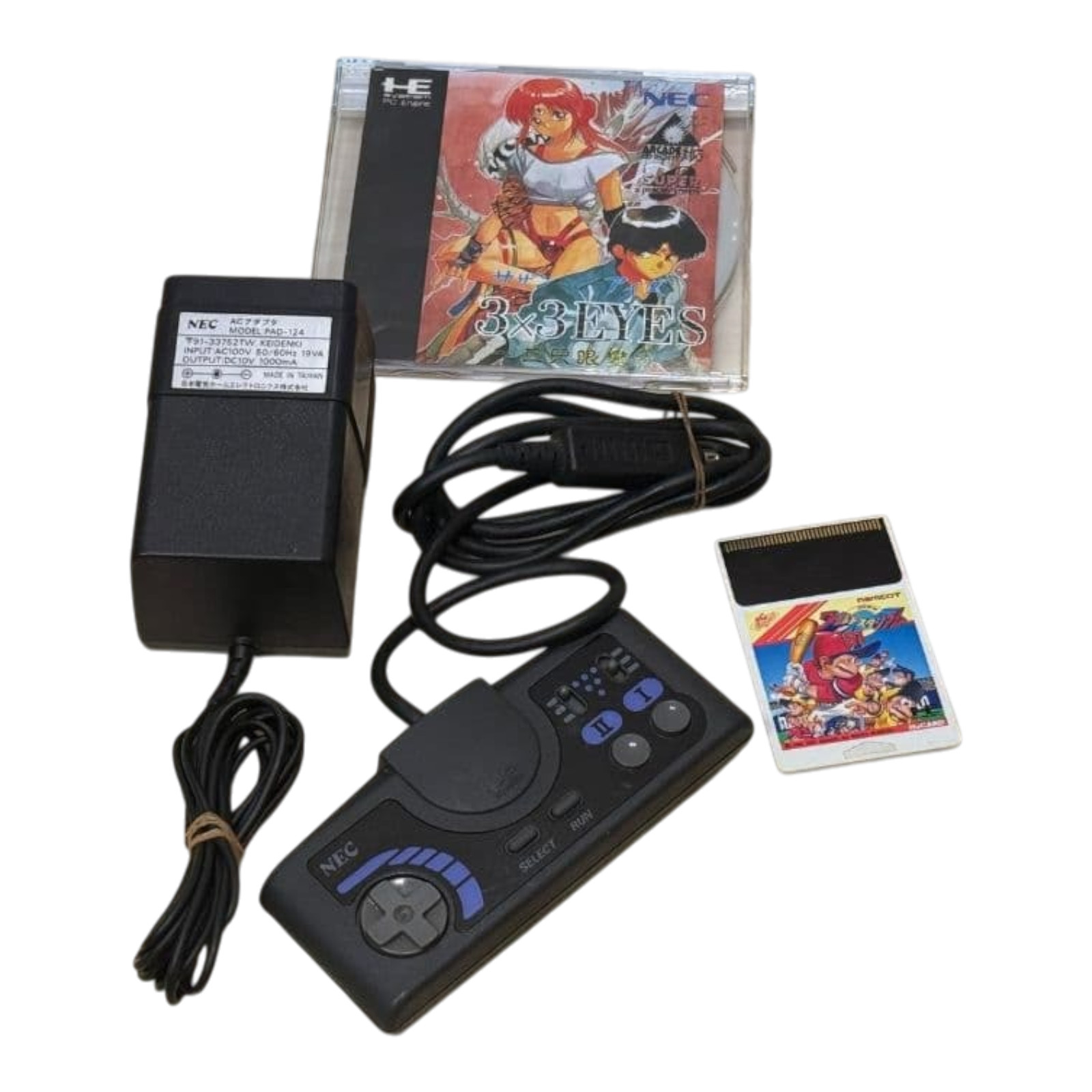 NEC PC Engine Duo PI-TG8 Console Tested Working HuCARD Games Japan Import