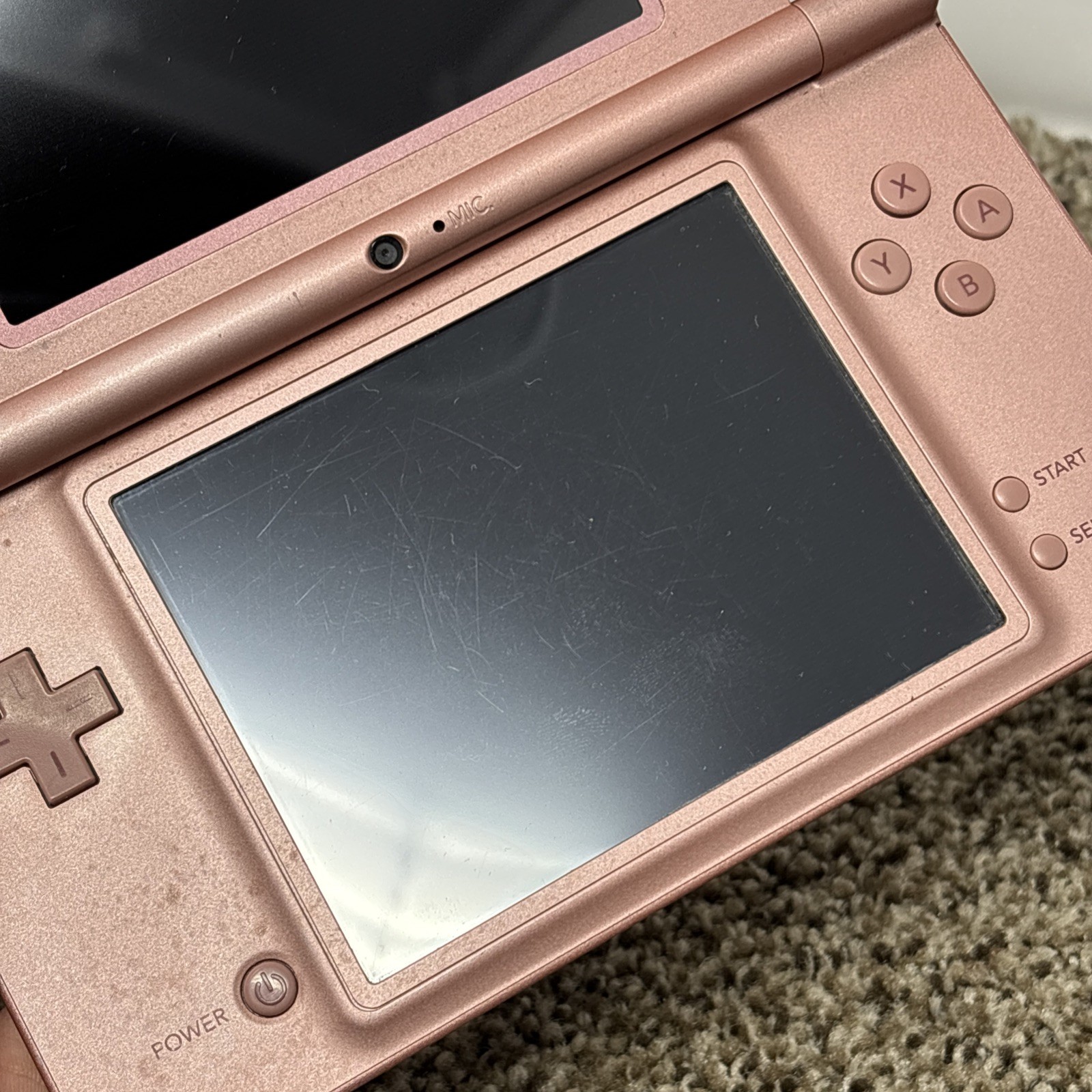 Nintendo DSi XL Handheld System Pink Tested No Charger