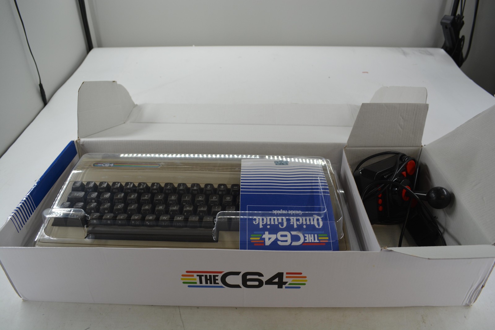 Retro Games THE C64 Beige Microconsole HDMI W/ Joystick AC Adapter System