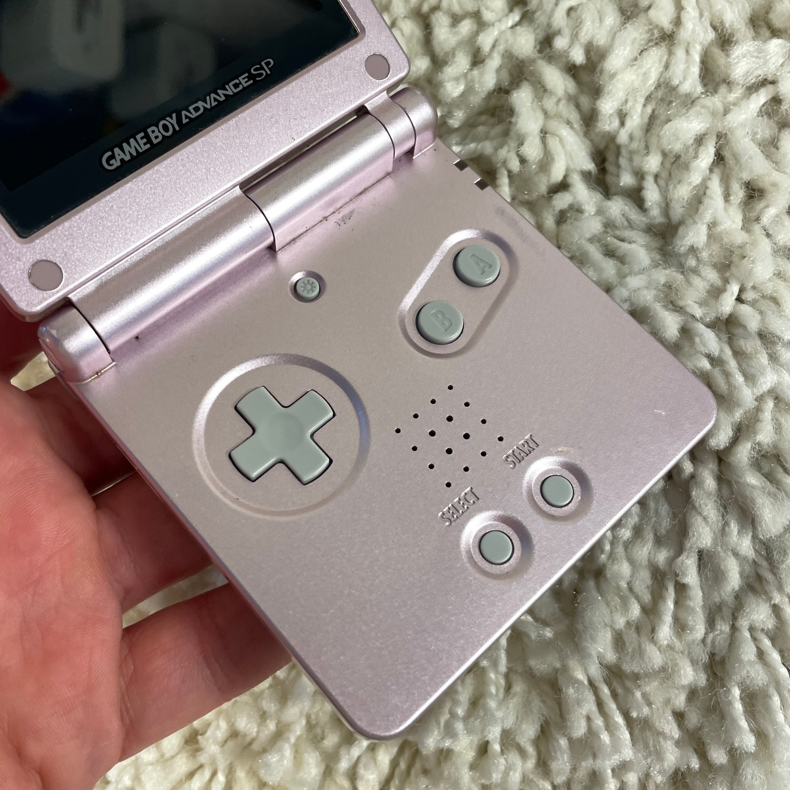 Nintendo Gameboy Advance GBA SP Handheld System Pearl Pink Model AGS-101 Tested